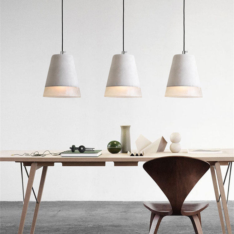 Indro Hanglamp | Industrieel Cement en Metaal, Verstelbare Hoogte