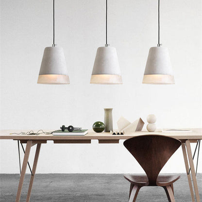Indro Hanglamp | Industrieel Cement en Metaal, Verstelbare Hoogte