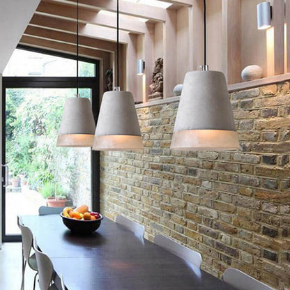 Indro Hanglamp | Industrieel Cement en Metaal, Verstelbare Hoogte