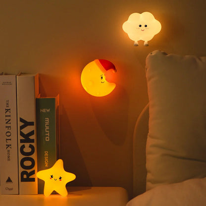 Kido Nachtlampje | Oplaadbaar, Warm Wit Licht voor Kinderkamer en Slaapkamer