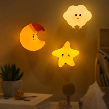Kido Nachtlampje | Oplaadbaar, Warm Wit Licht voor Kinderkamer en Slaapkamer