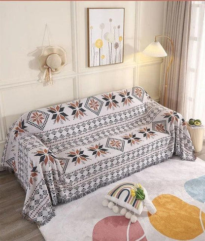 Liora Gooi Deken | Jacquard Geweven, Katoen-Polyester, Kleurrijk, Warm