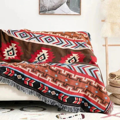 Liora Gooi Deken | Jacquard Geweven, Katoen-Polyester, Kleurrijk, Warm