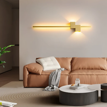 Liora Wandlamp Zwart | Minimalistisch Aluminium, Warm Wit Licht