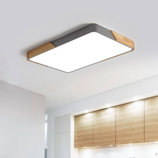 Löla LED Plafondlamp | Dimbaar, Hout & Acryl Diffuser