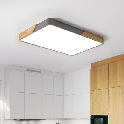 Löla LED Plafondlamp | Dimbaar, Hout & Acryl Diffuser