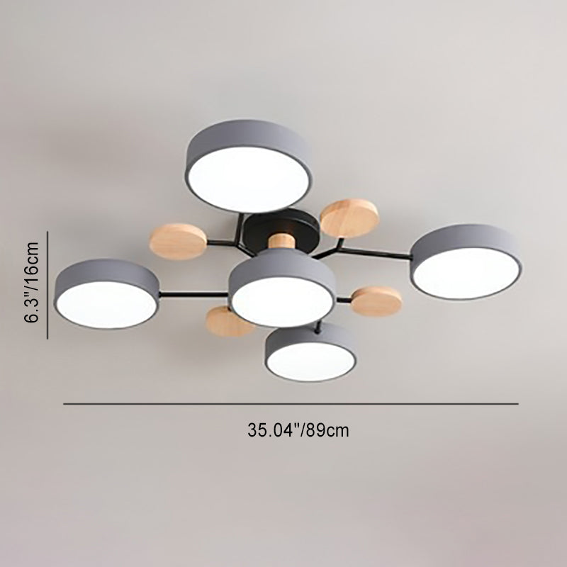 Milo LED Plafondlamp | Scandinavisch Moleculair Design