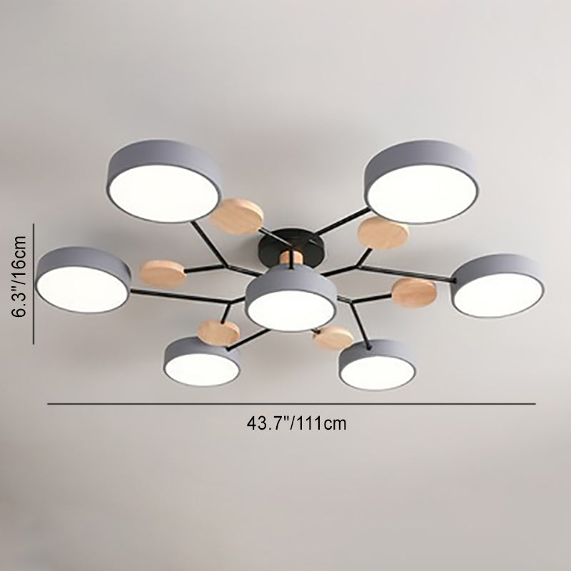 Milo LED Plafondlamp | Scandinavisch Moleculair Design