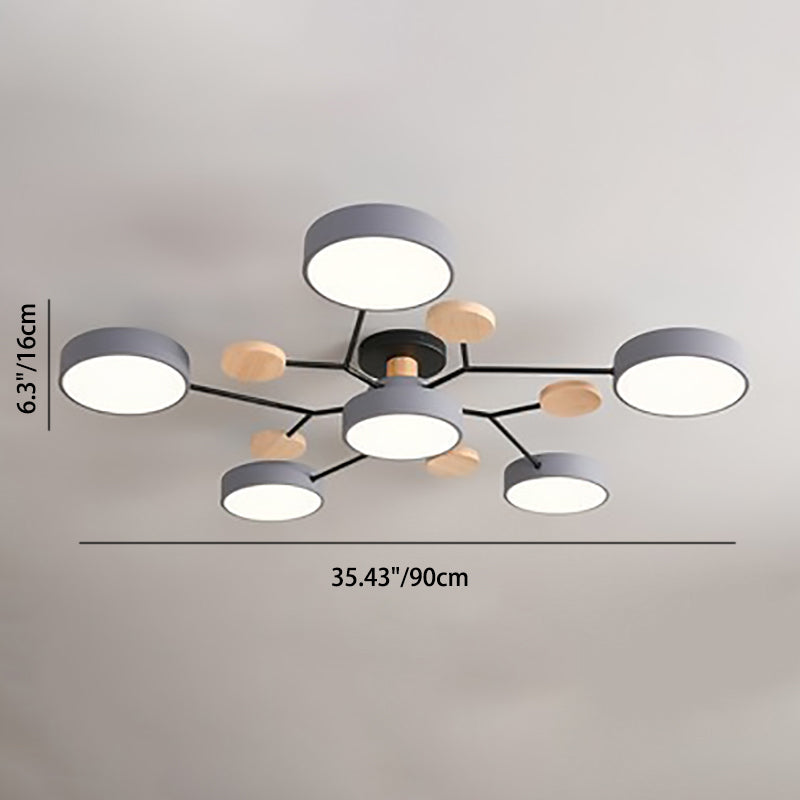 Milo LED Plafondlamp | Scandinavisch Moleculair Design