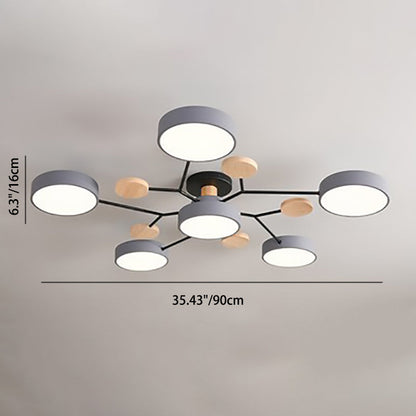 Milo LED Plafondlamp | Scandinavisch Moleculair Design