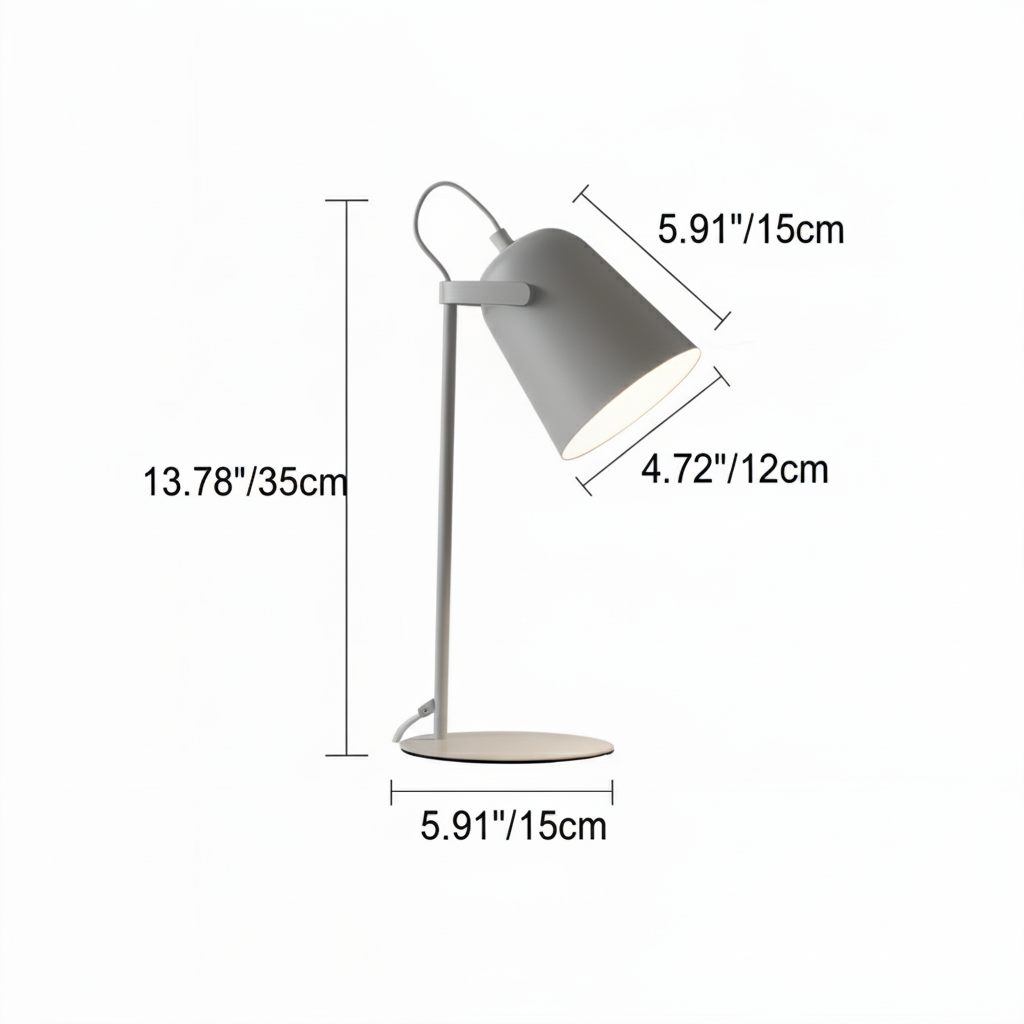Mira Bureaulamp | Verstelbare Arm, Scandinavisch Design, Macaron Kleuren