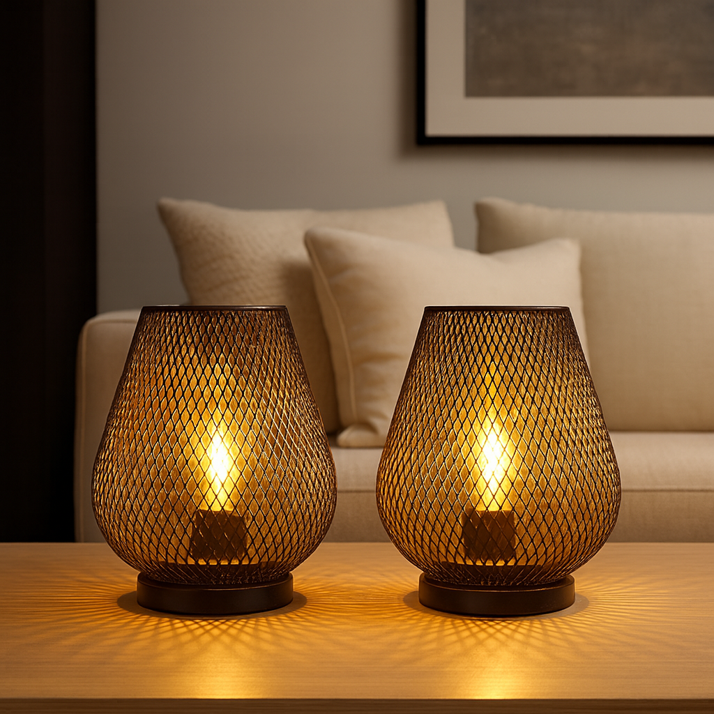 Mira Tafellamp | Metalen Design, Warm LED Licht, Draadloos