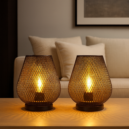 Mira Tafellamp | Metalen Design, Warm LED Licht, Draadloos