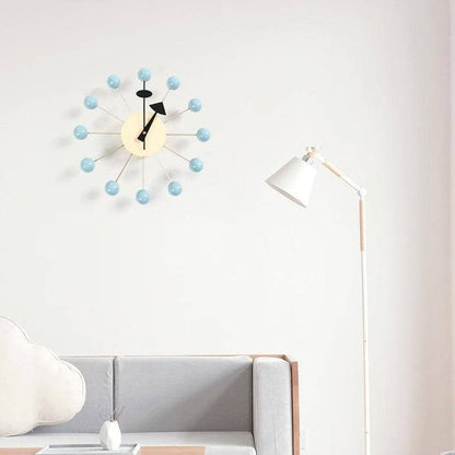 Mira Wandklok | Minimalistisch 3D Bal Design, Siliconen, 32 cm