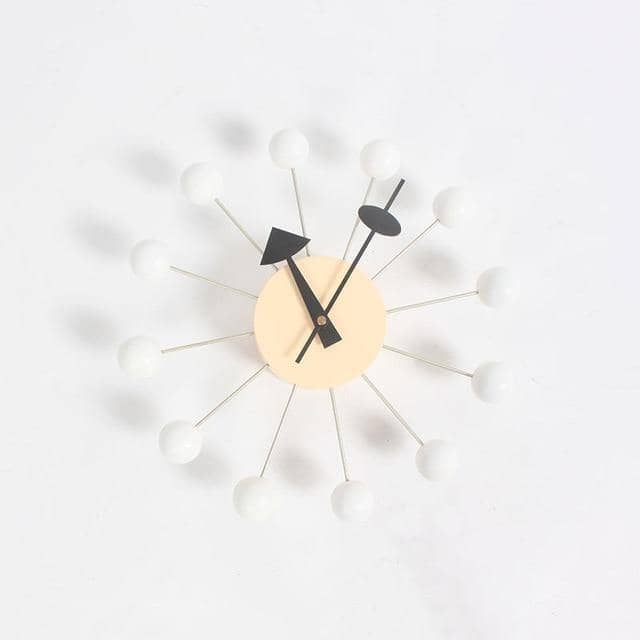 Mira Wandklok | Minimalistisch 3D Bal Design, Siliconen, 32 cm