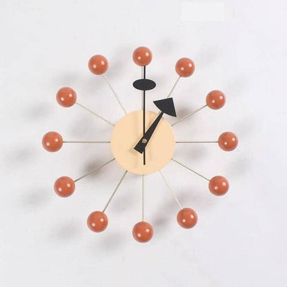 Mira Wandklok | Minimalistisch 3D Bal Design, Siliconen, 32 cm
