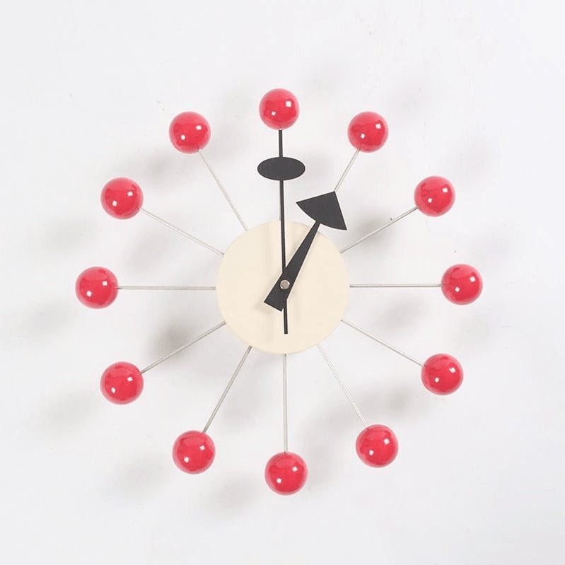Mira Wandklok | Minimalistisch 3D Bal Design, Siliconen, 32 cm
