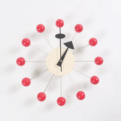 Mira Wandklok | Minimalistisch 3D Bal Design, Siliconen, 32 cm