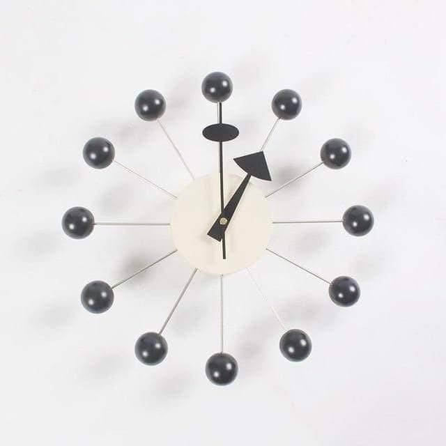 Mira Wandklok | Minimalistisch 3D Bal Design, Siliconen, 32 cm