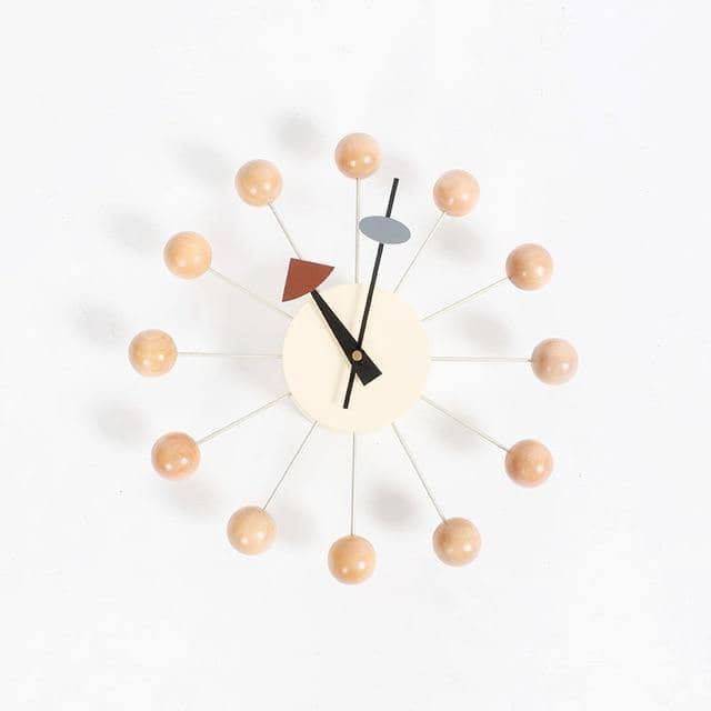 Mira Wandklok | Minimalistisch 3D Bal Design, Siliconen, 32 cm