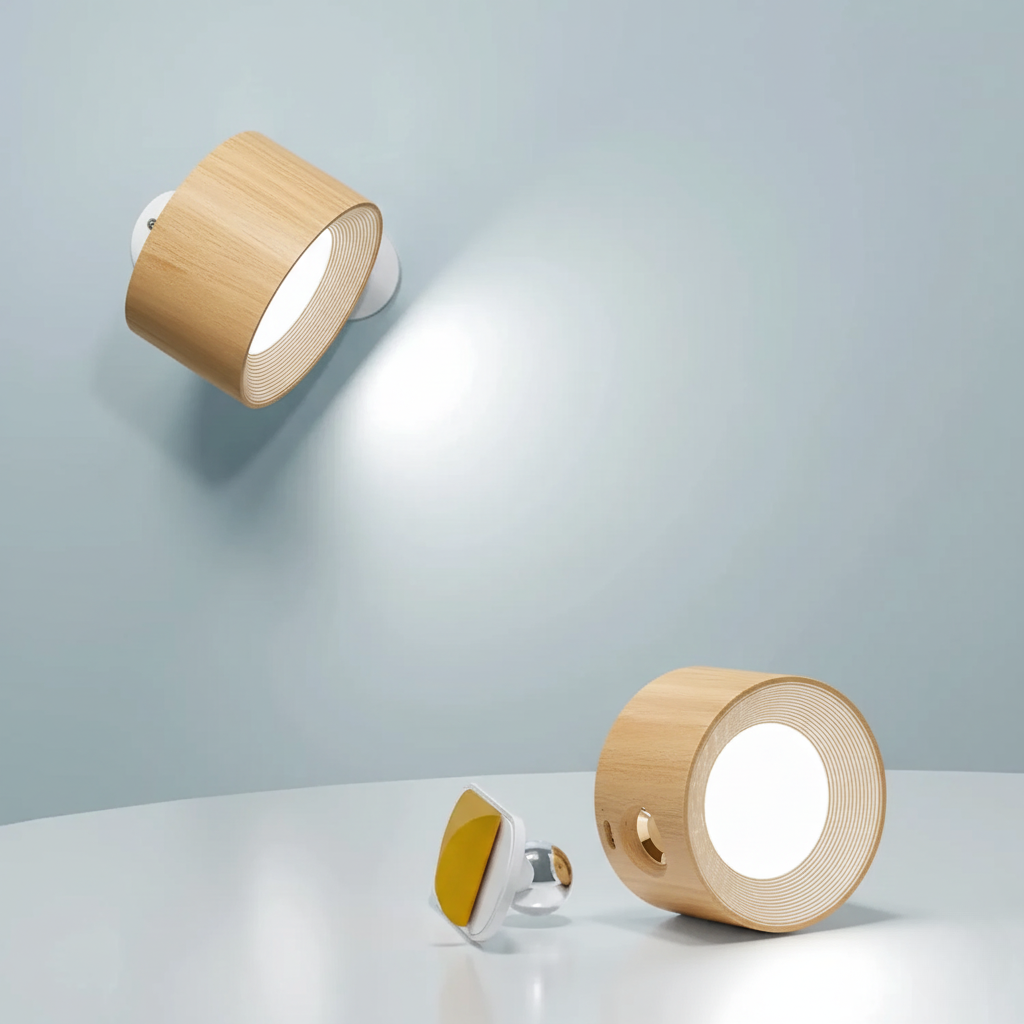 Mira Wandlamp | Draadloos, Oplaadbaar, 360° Dimbaar
