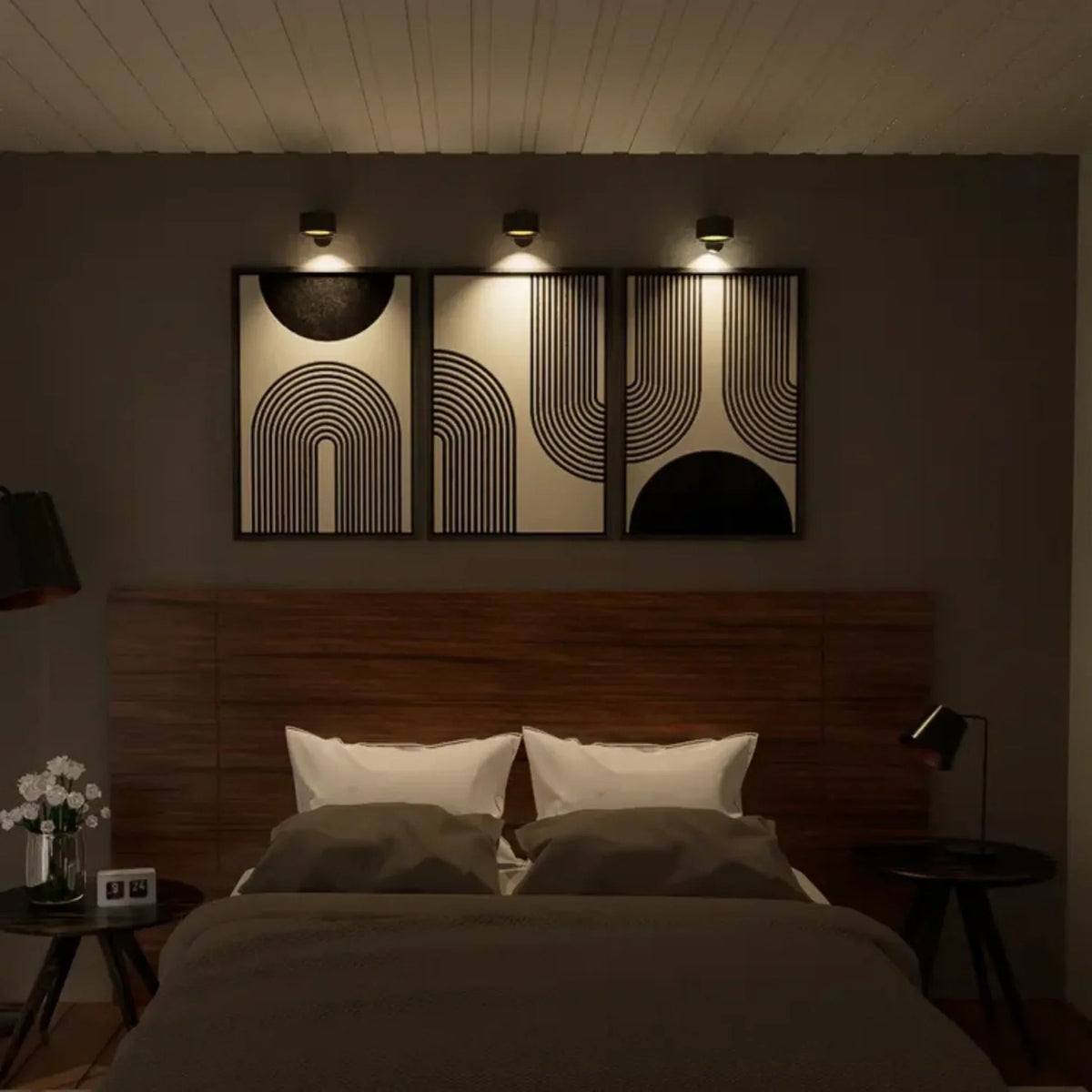 Mira Wandlamp | Draadloos, Oplaadbaar, 360° Dimbaar