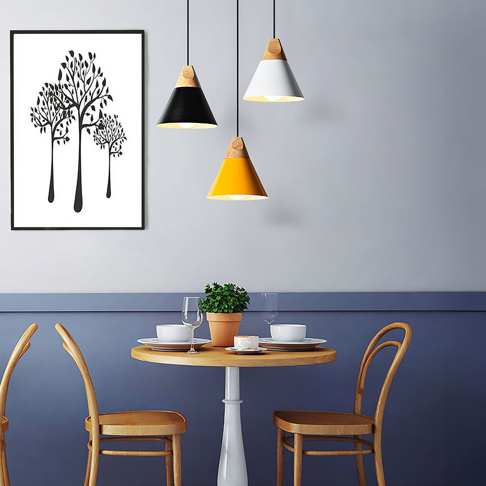 Navelle Hanglamp | Scandinavisch Hout en Aluminium