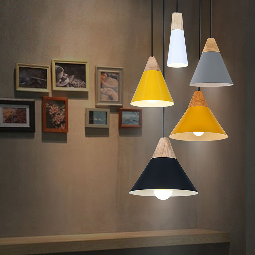 Navelle Hanglamp | Scandinavisch Hout en Aluminium