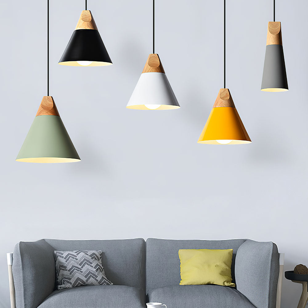 Navelle Hanglamp | Scandinavisch Hout en Aluminium