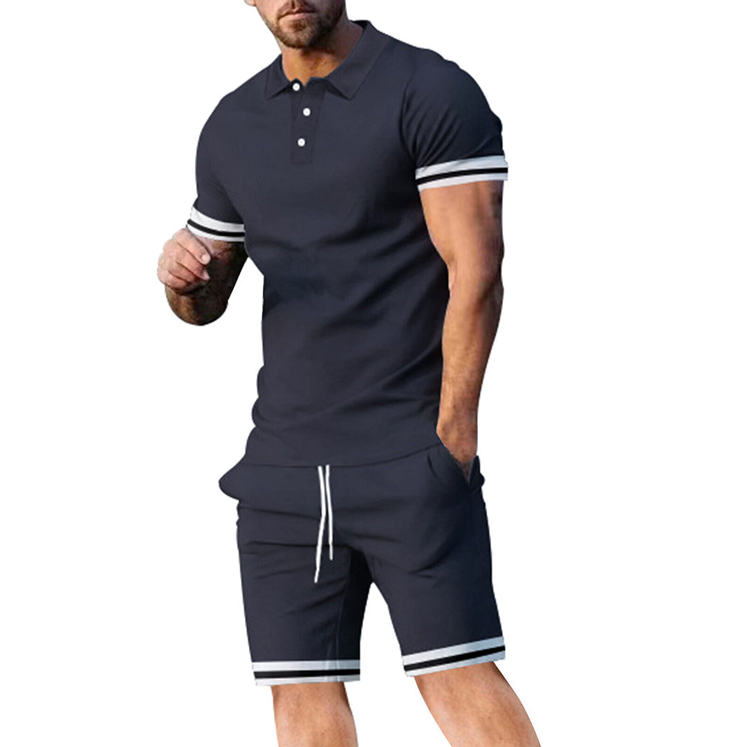 Heren zomerset – polo met korte broek