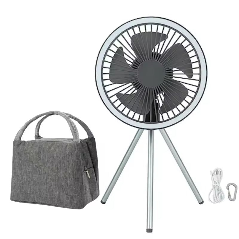 Praktische campingventilator – verkoeling en power voor onderweg