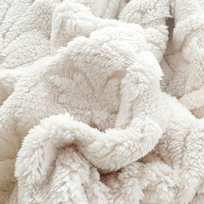 Sancia Jacquard Fleece Plaid | Zacht, Warm, Geweven Geometrisch Patroon