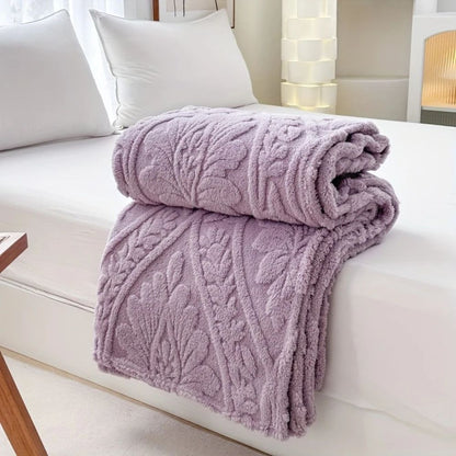 Sancia Jacquard Fleece Plaid | Zacht, Warm, Geweven Geometrisch Patroon