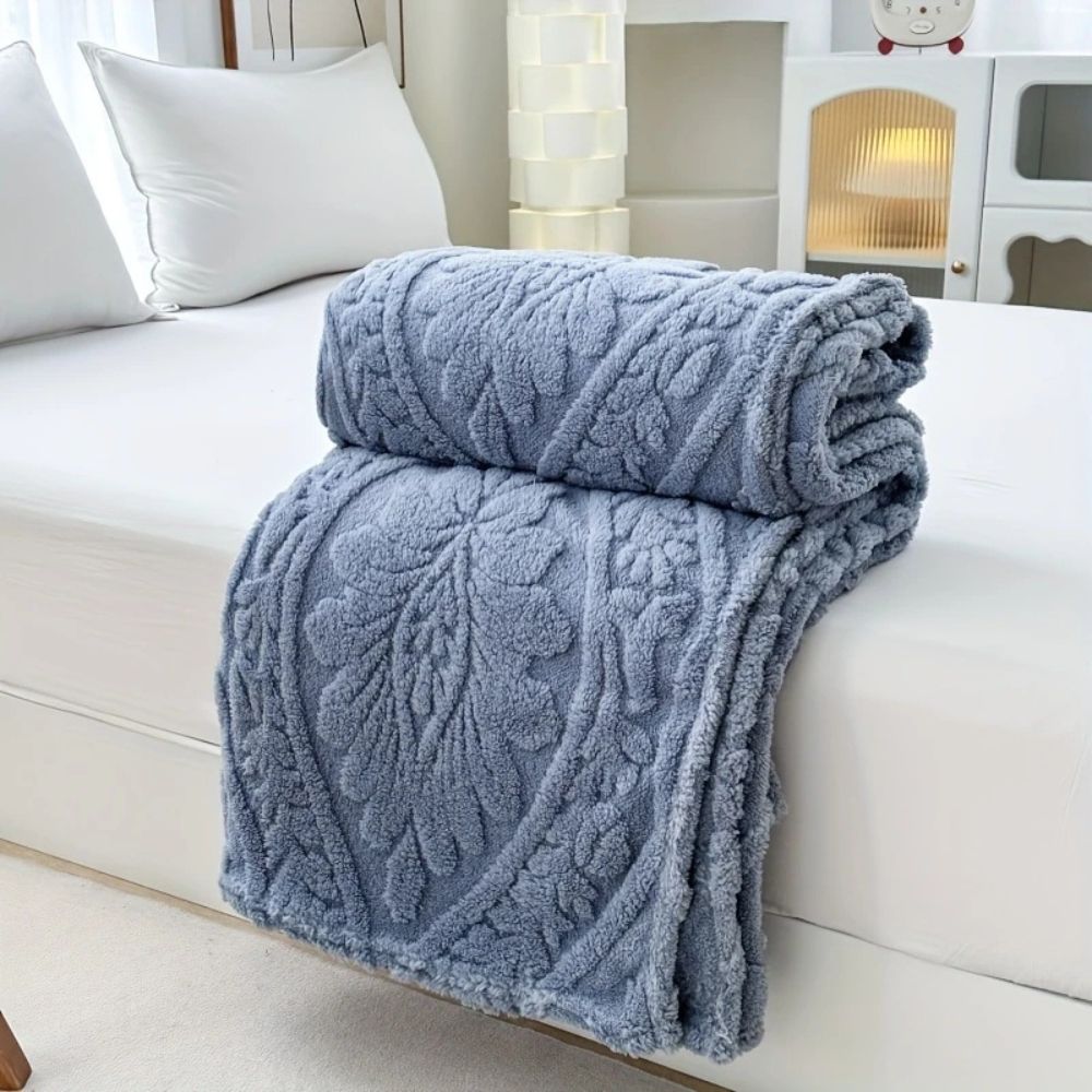 Sancia Jacquard Fleece Plaid | Zacht, Warm, Geweven Geometrisch Patroon