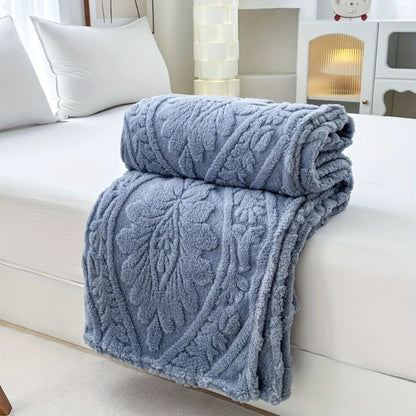 Sancia Jacquard Fleece Plaid | Zacht, Warm, Geweven Geometrisch Patroon