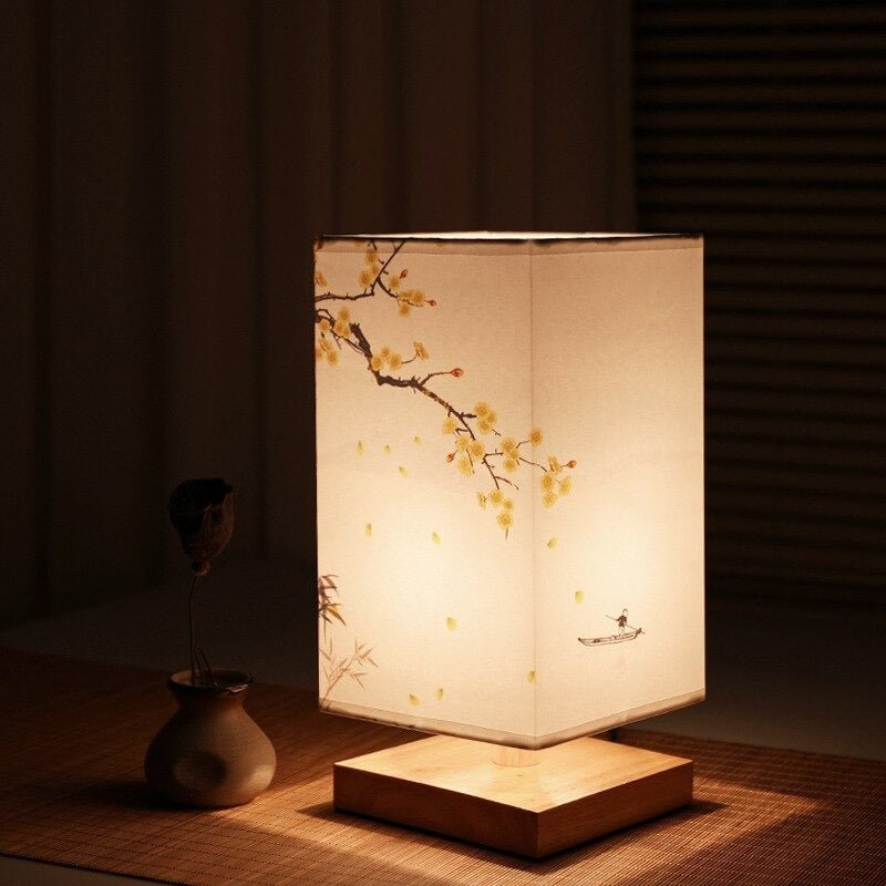 Sano Tafellamp | Bamboe en Hout, Japandi Minimalistisch Design