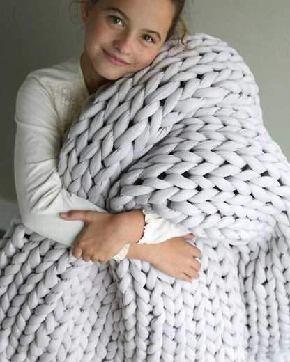 Sensa Fleece Deken | Handgebreid, Ademend en Warm
