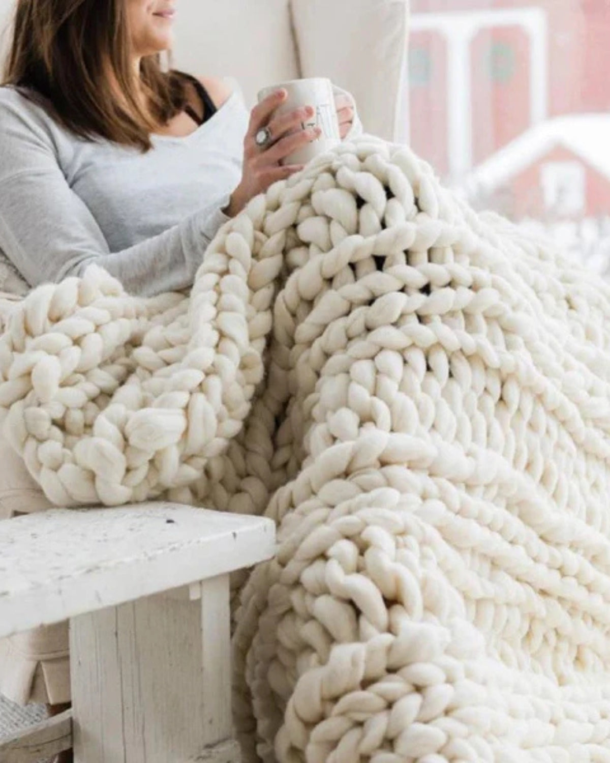 Sensa Fleece Deken | Handgebreid, Ademend en Warm