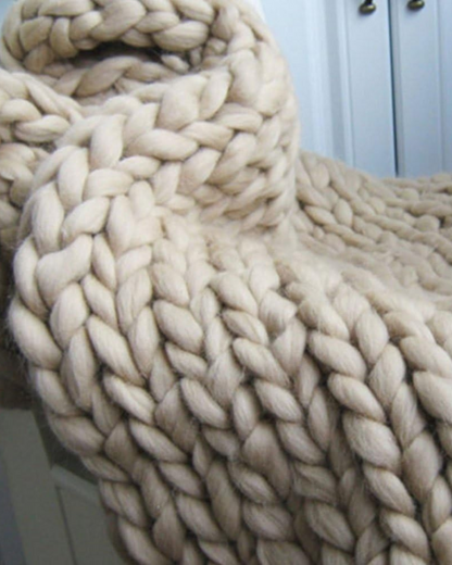 Sensa Fleece Deken | Handgebreid, Ademend en Warm