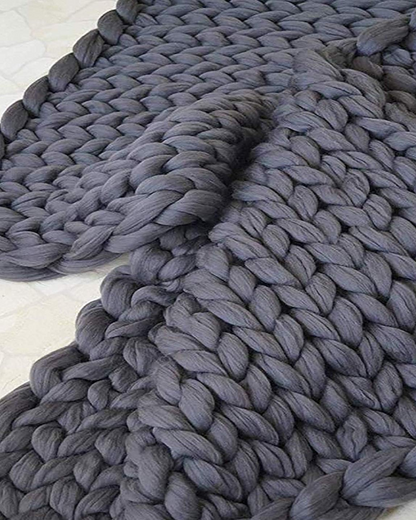 Sensa Fleece Deken | Handgebreid, Ademend en Warm
