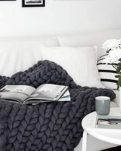 Sensa Fleece Deken | Handgebreid, Ademend en Warm