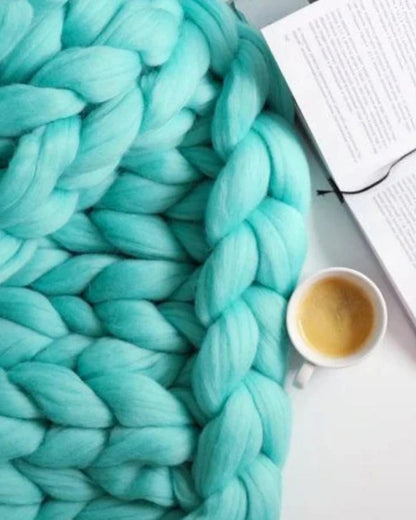 Sensa Fleece Deken | Handgebreid, Ademend en Warm