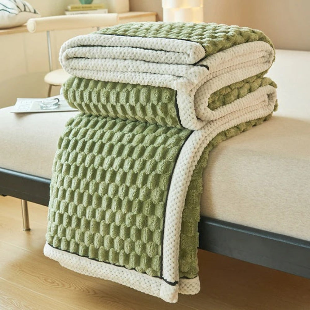 Sensa Fleece Deken | Zacht, Warmte en Bubbeldesign