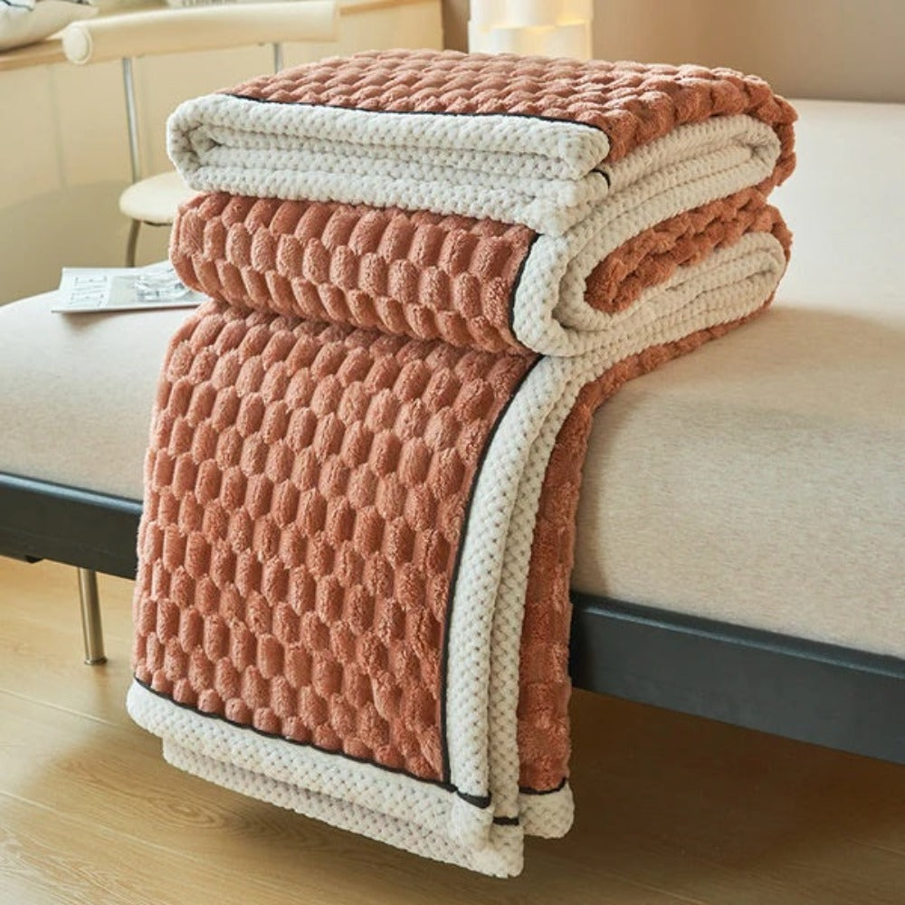 Sensa Fleece Deken | Zacht, Warmte en Bubbeldesign