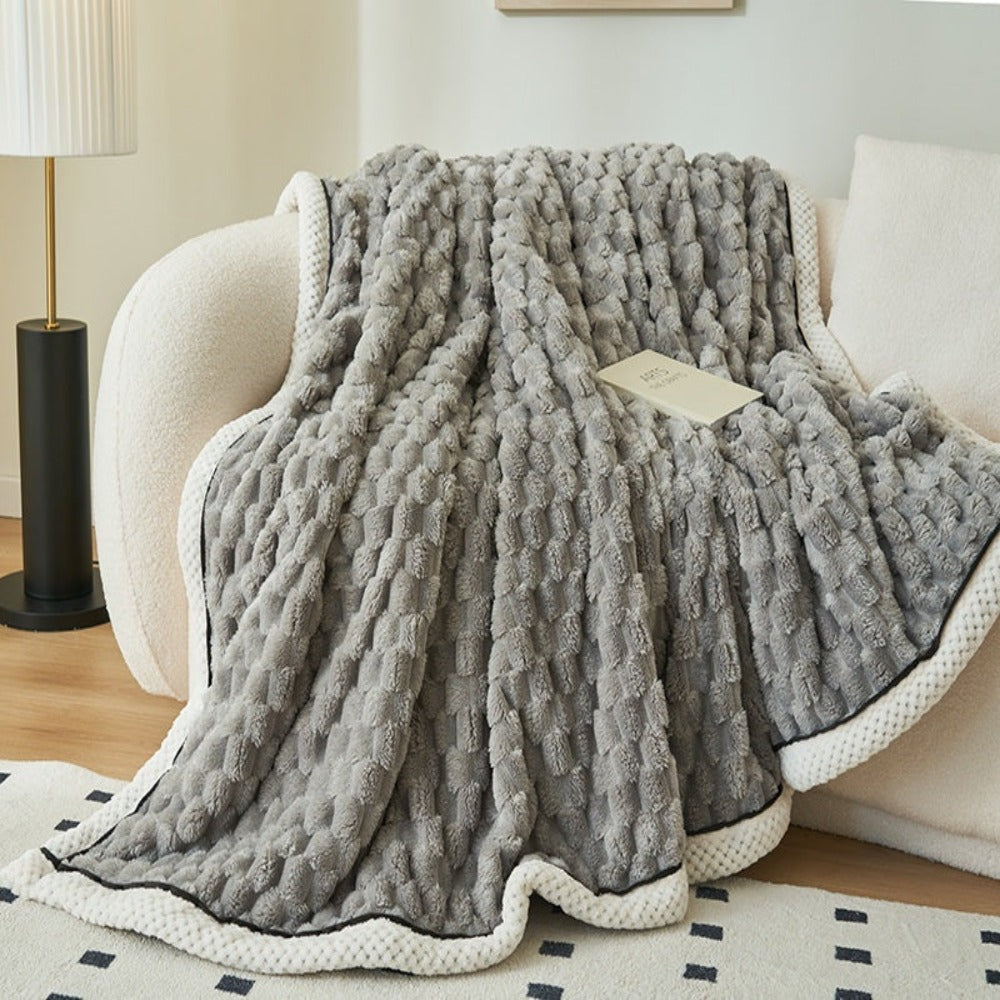 Sensa Fleece Deken | Zacht, Warmte en Bubbeldesign