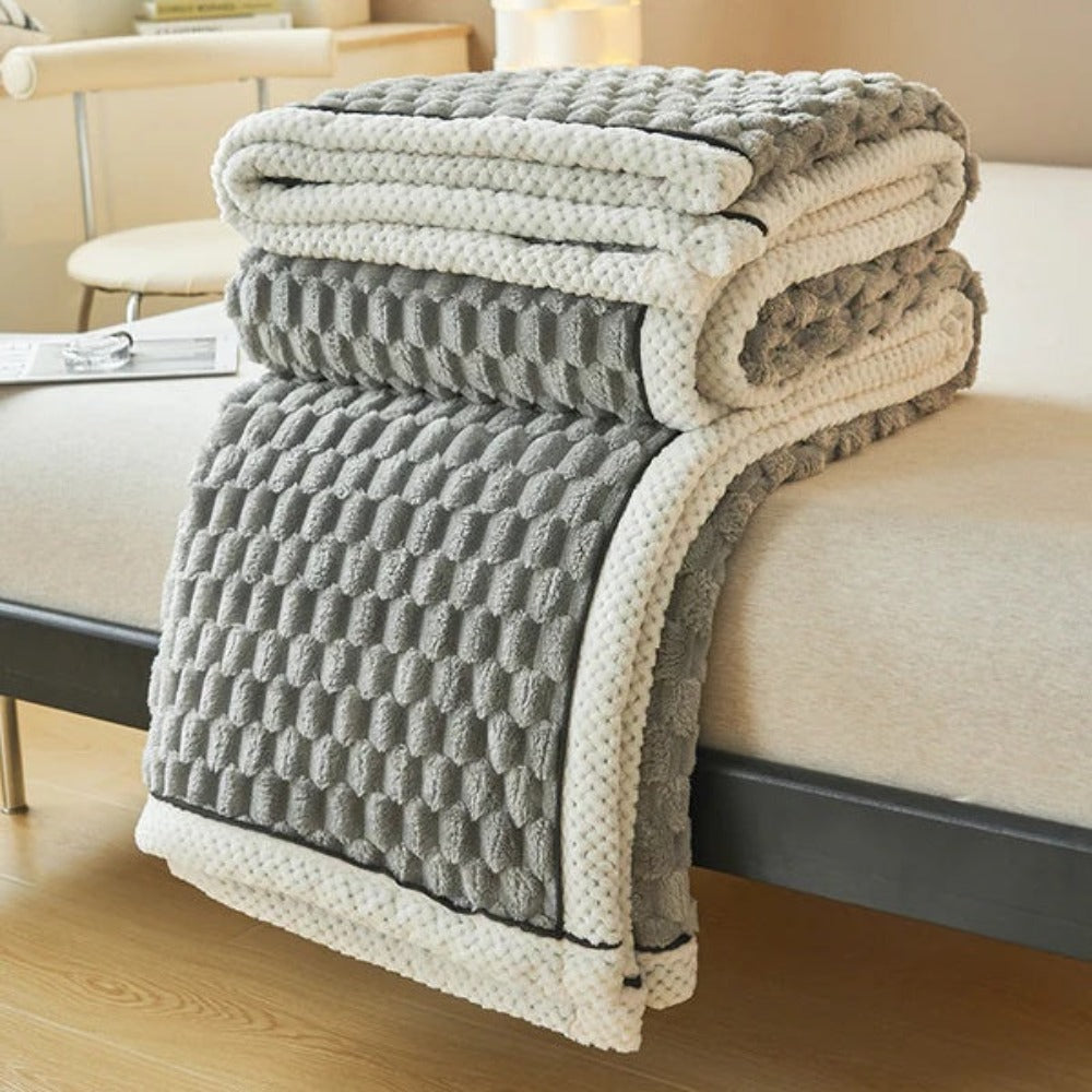 Sensa Fleece Deken | Zacht, Warmte en Bubbeldesign