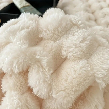 Sensa Fleece Deken | Zacht, Warmte en Bubbeldesign