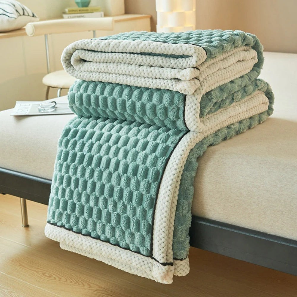 Sensa Fleece Deken | Zacht, Warmte en Bubbeldesign