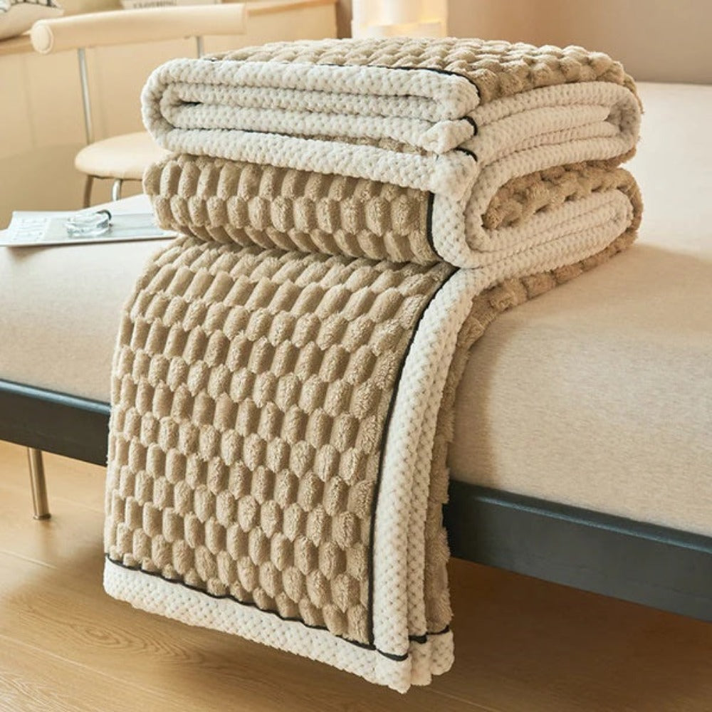 Sensa Fleece Deken | Zacht, Warmte en Bubbeldesign