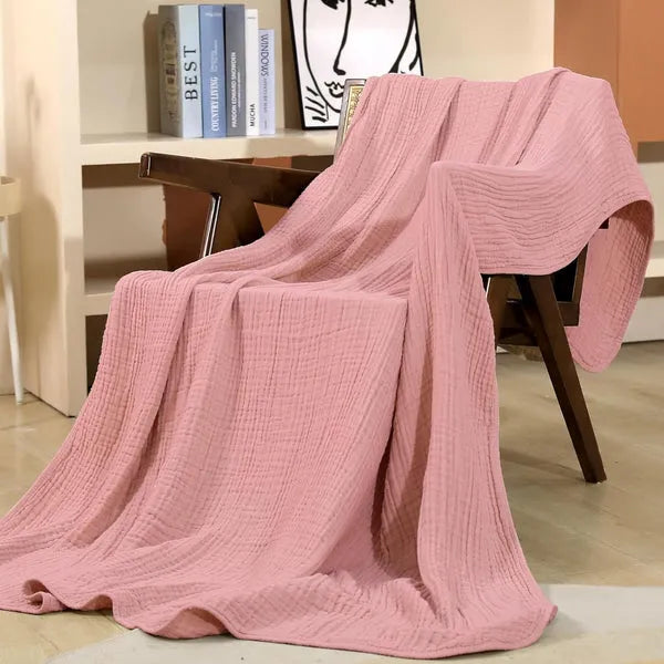 Sensa Mousseline Plaid | Zacht Katoen, Lichtgewicht en Ademend